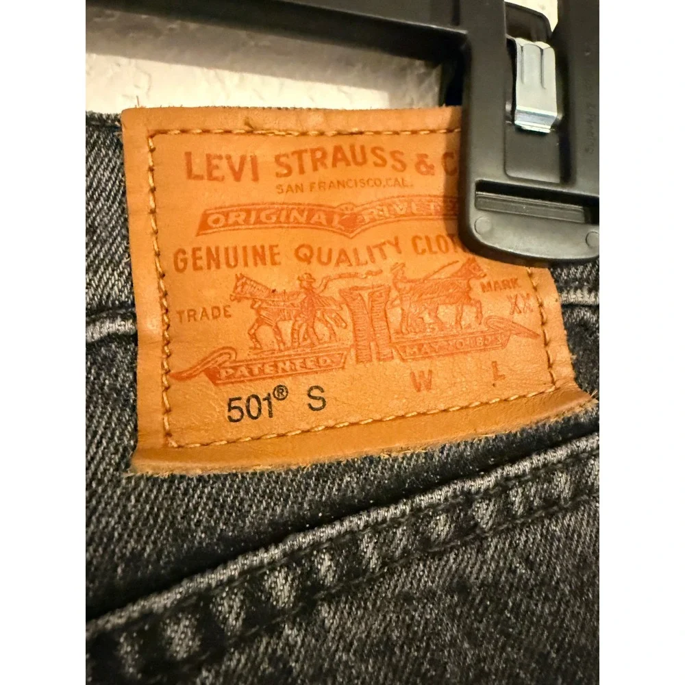 Levis Premium 501‎ Skinny Mens Faded Black Denim Jeans 29502-0063 W29 L30